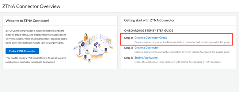 PaloAlto diagram — ZTNA Connector targets and connector groups