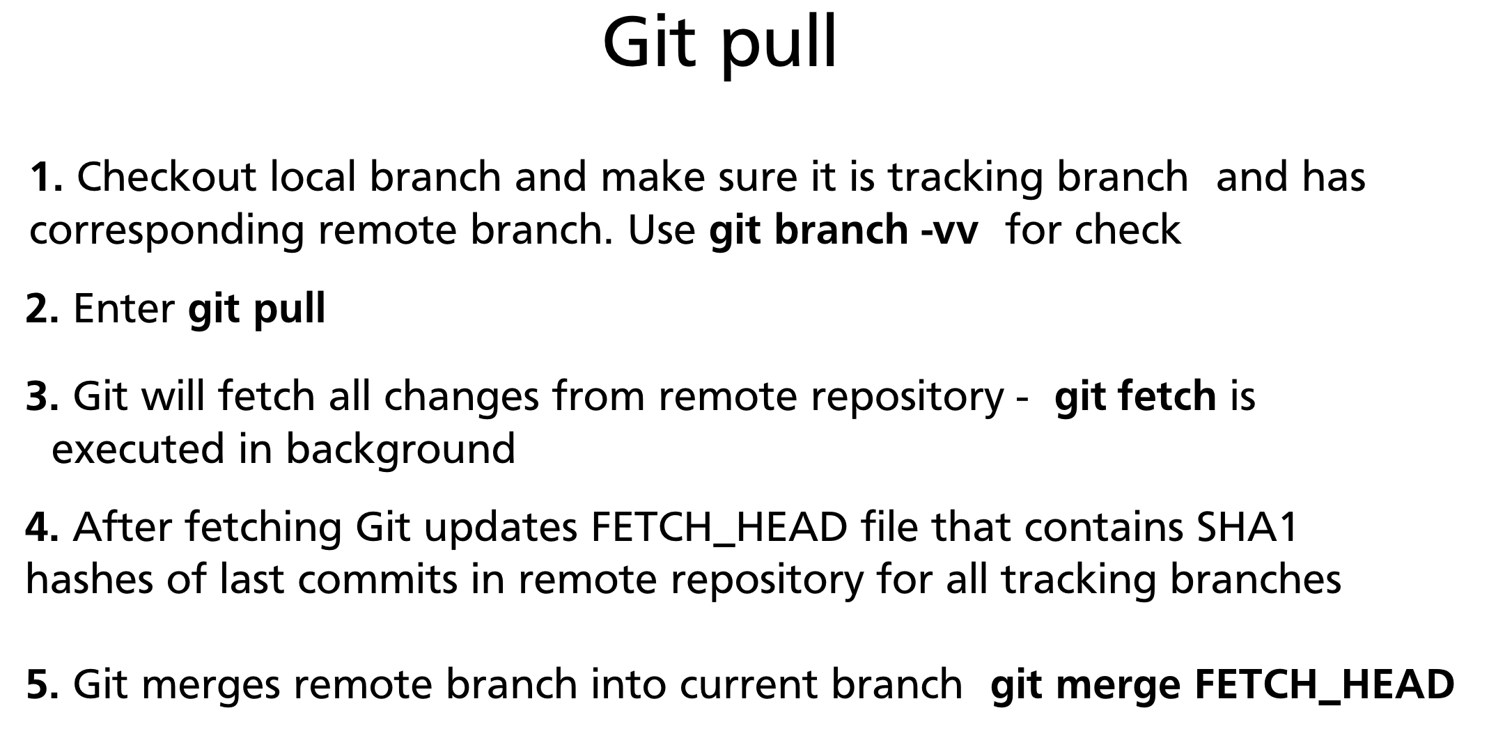 Tracking branch relationship: local branch tracks its remote counterpart