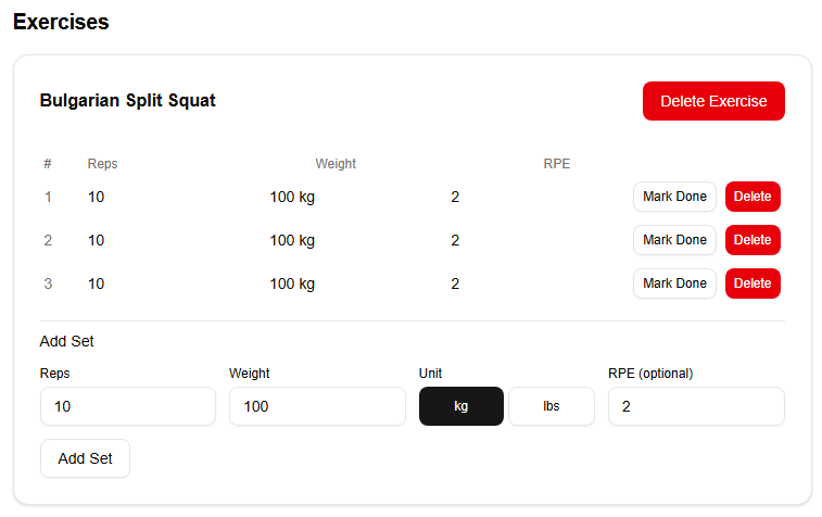 Filtering the catalog by name — search narrows the list in real time to the matching movements