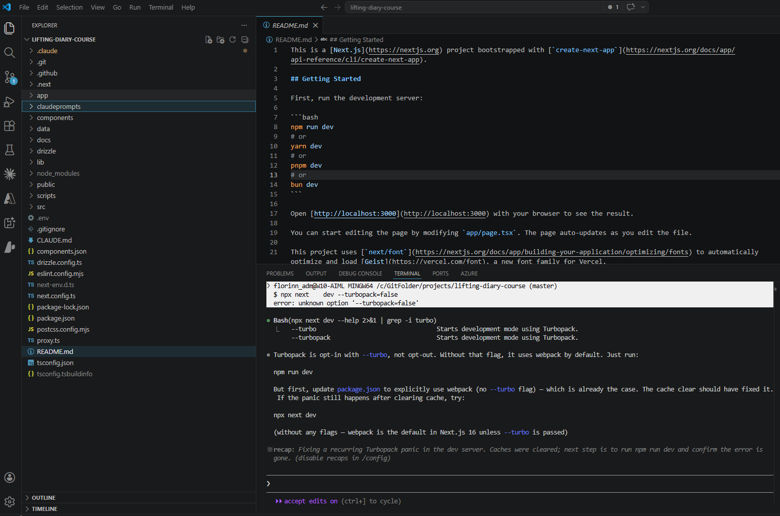 Claude Code in plan mode — the proposed design is shown for review before any files are touched